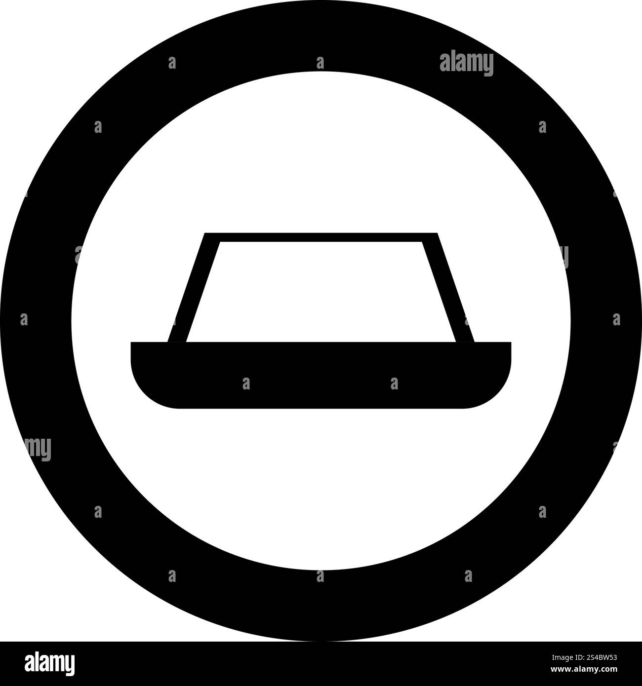 Icône tapis couleur noire en cercle ou rondes vector illustration Illustration de Vecteur