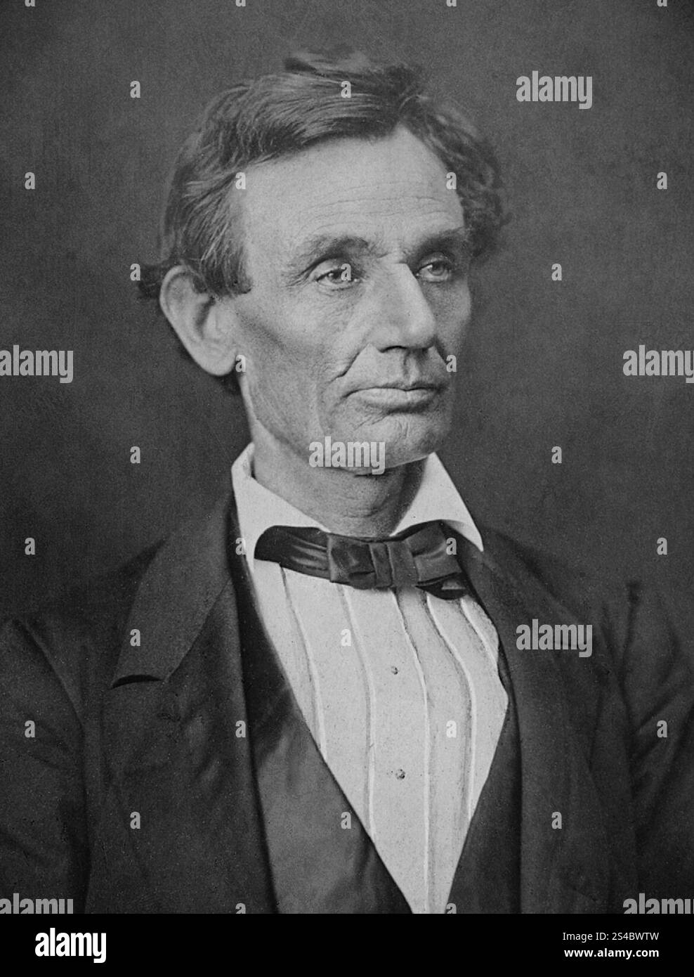 Abraham Lincoln d'Alexander Hesler Banque D'Images