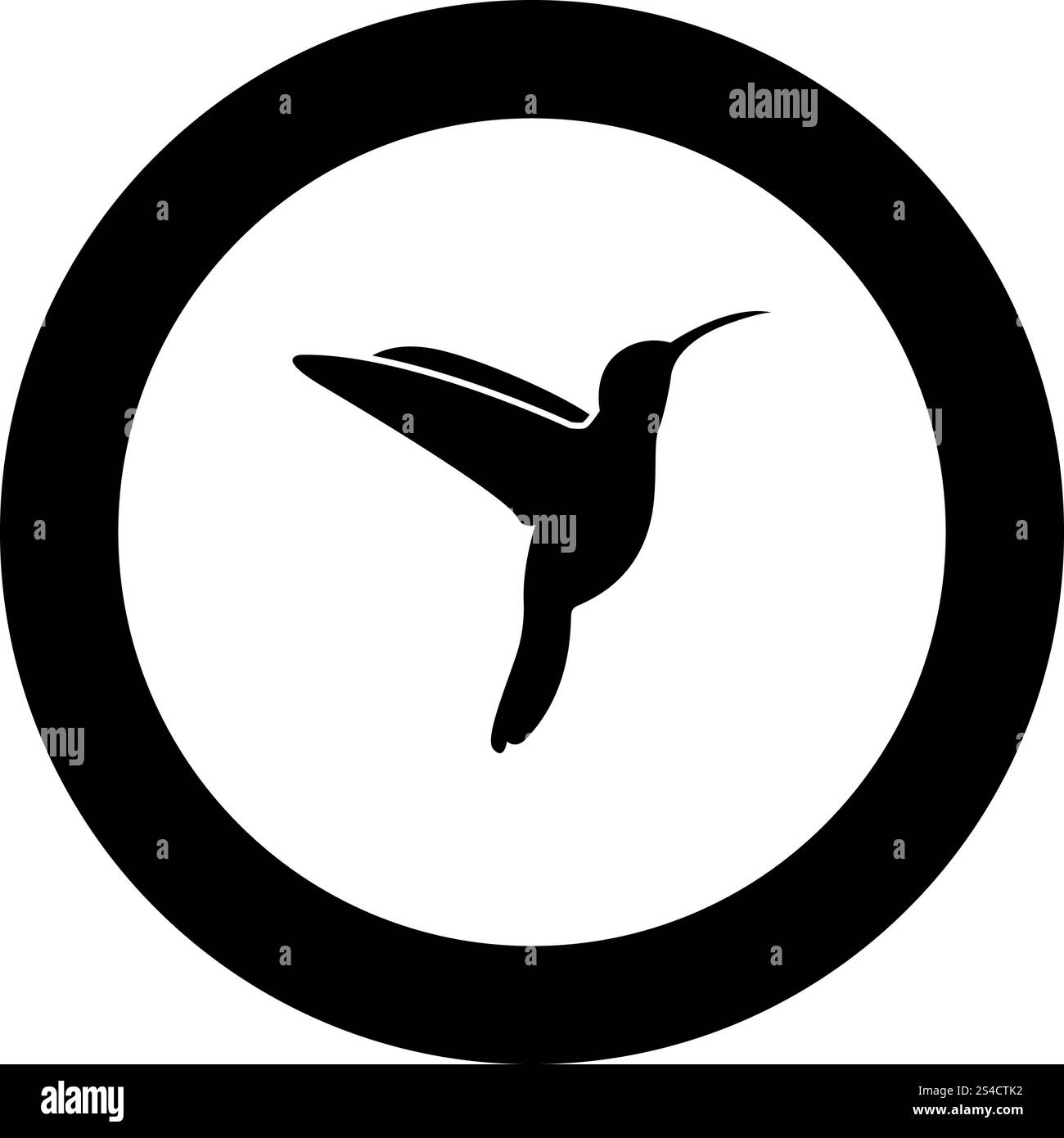 L'icône de couleur noire Colibri en cercle rond vector illustration Illustration de Vecteur L'icône de couleur noire Colibri en cercle rond vector illustration Illustration de Vecteur