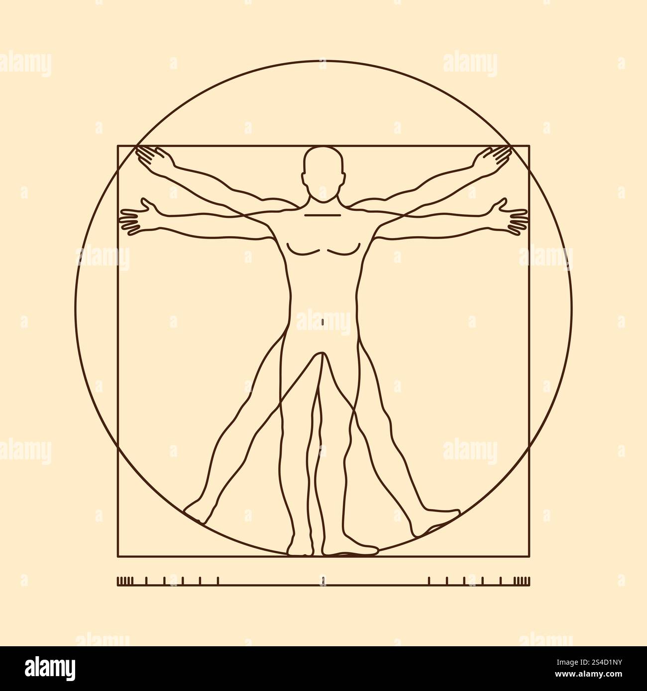 Léonard de vinci L'homme vitruvien forme de vecteur similaire. Illustration de corps homme, homme de proportion classique. Leonardo da vinci L'homme vitruvien forme d'illustration vectorielle similaire Illustration de Vecteur