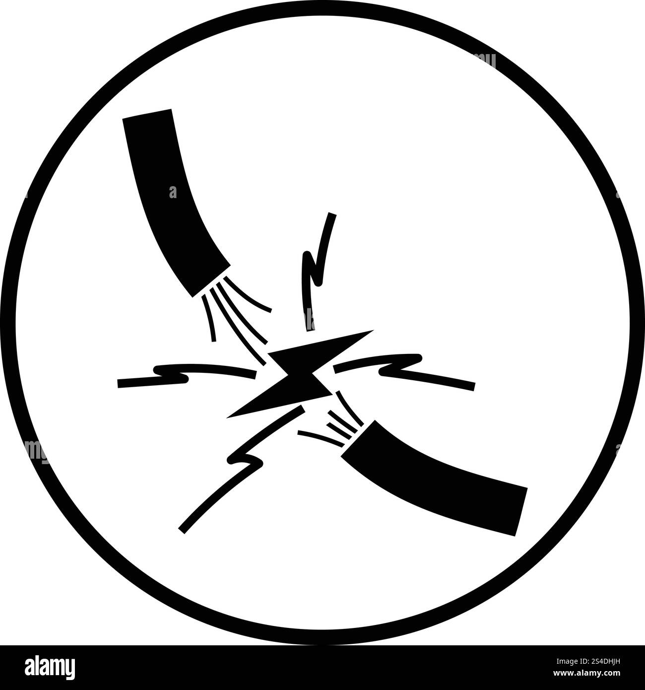 Le fil de l'icône . Cercle mince de conception. Vector illustration. Illustration de Vecteur