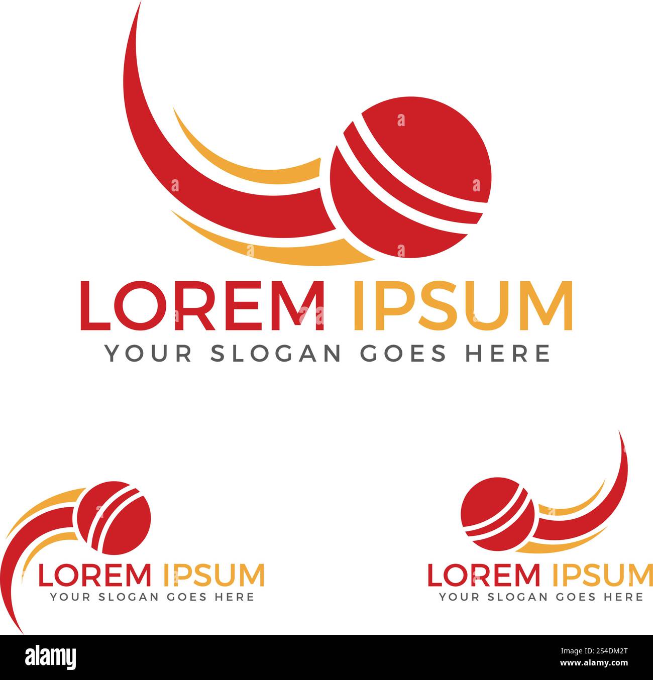 Logo sport de cricket. Illustration de Vecteur