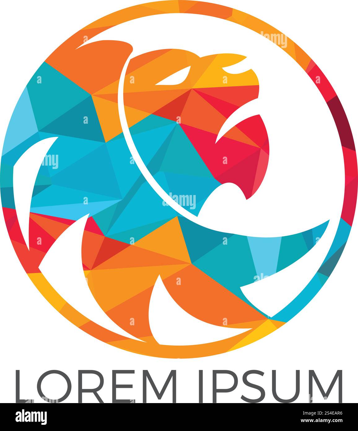 Vecteur de logo de tête de lion. Illustration graphique de tête de lion sauvage. Illustration de Vecteur