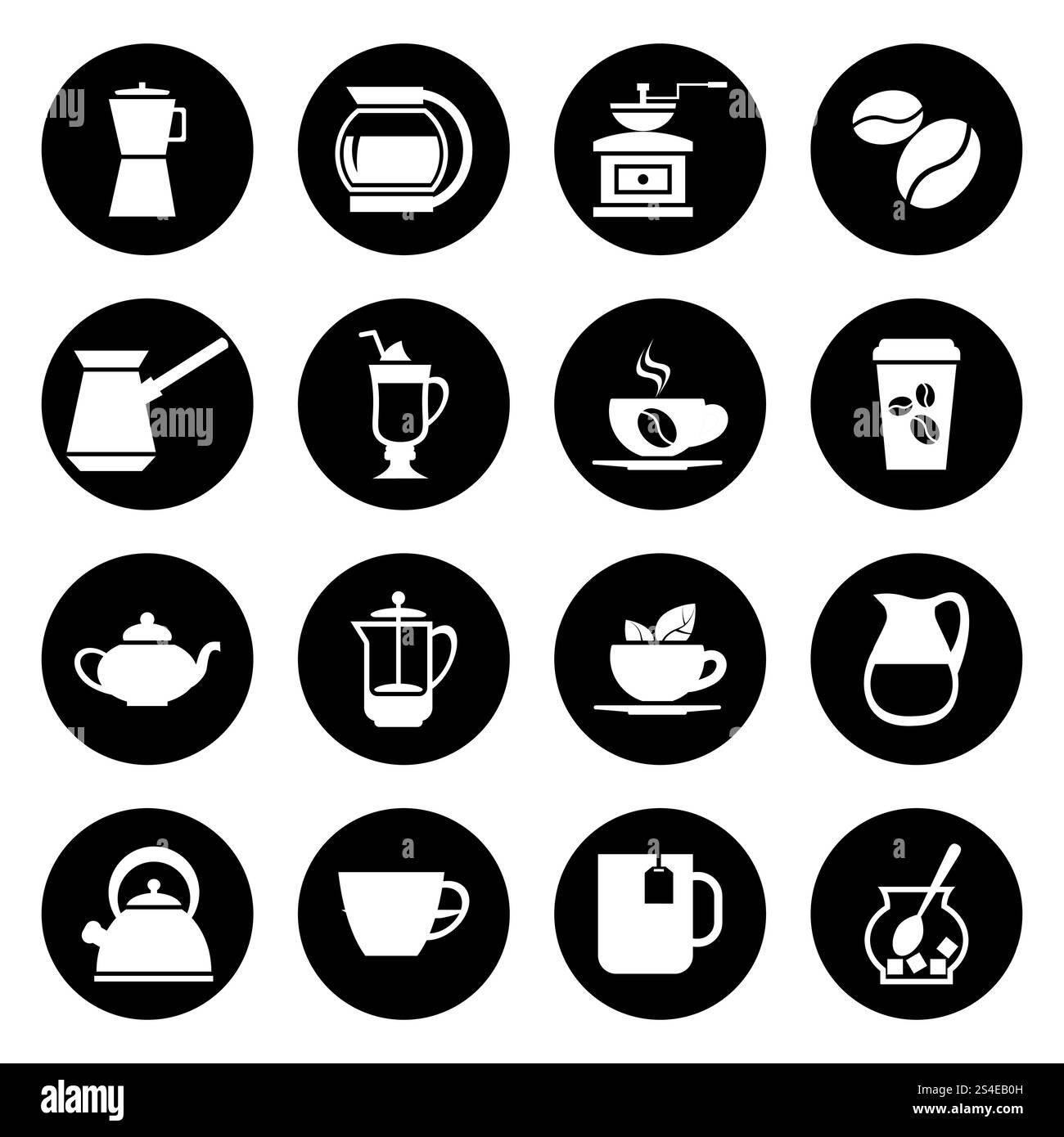 Icônes vectorielles de café définies en noir et blanc. Illustration noire de boisson chaude. Icônes vectorielles de café définies en noir et blanc Illustration de Vecteur Icônes vectorielles de café définies en noir et blanc. Illustration noire de boisson chaude. Icônes vectorielles de café définies en noir et blanc Illustration de Vecteur