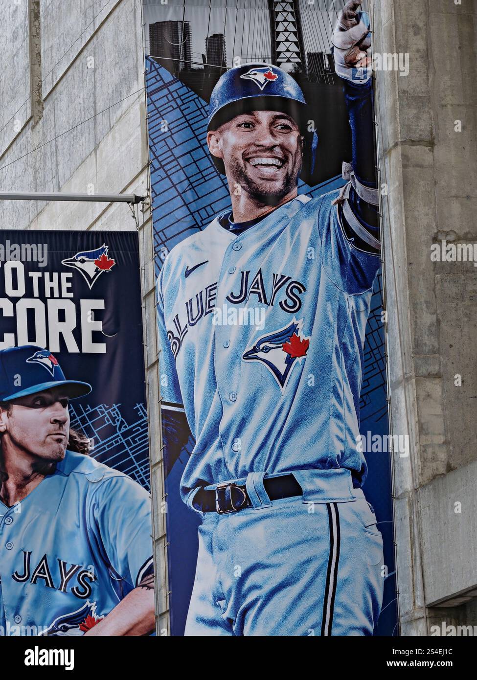Toronto Canada / Toronto's Rogers Centre un lieu de référence sportif et domicile de l'équipe de baseball des Blue Jays de Toronto, au centre-ville de Toronto. Banque D'Images