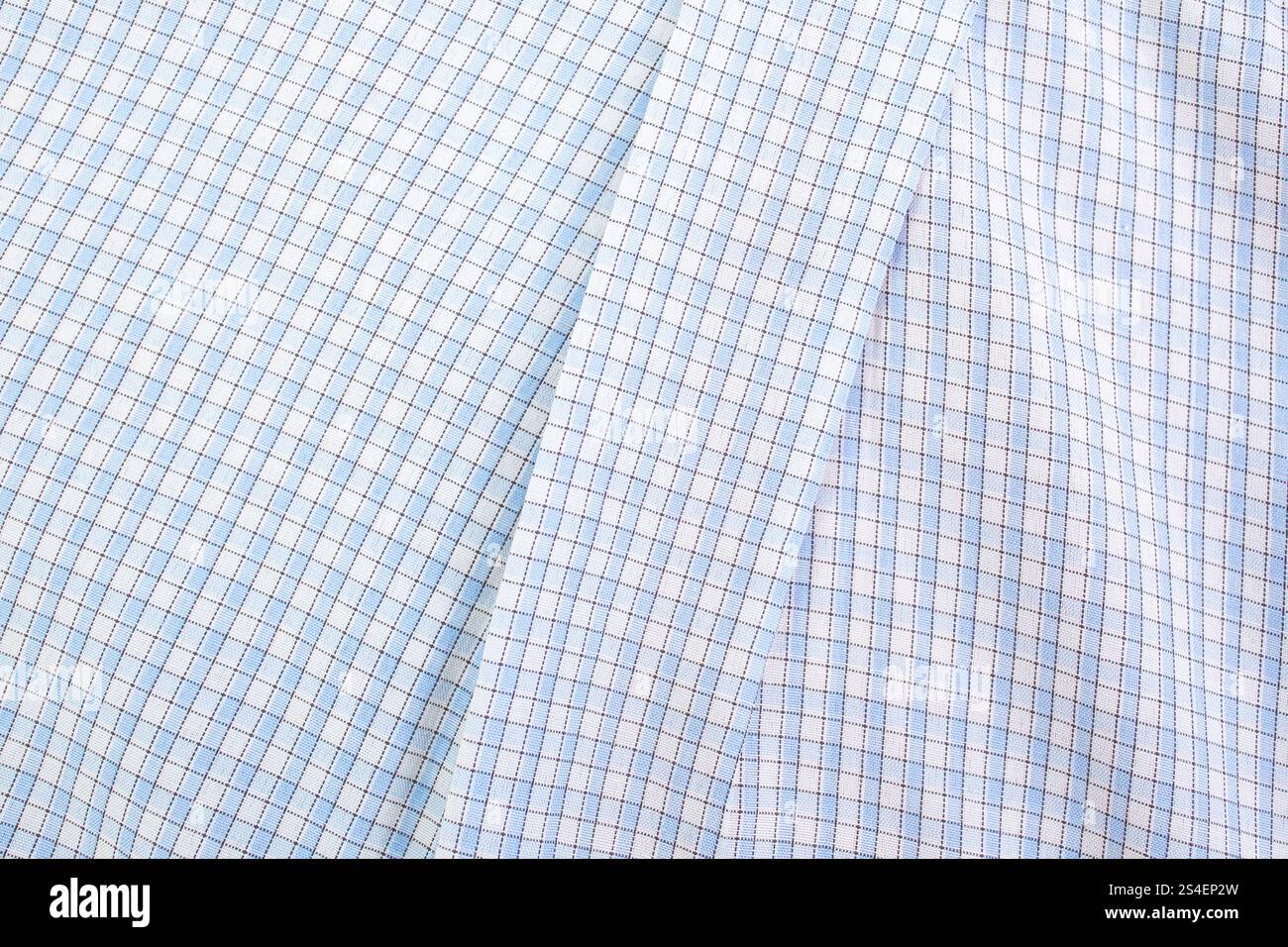 Plis de chemise à carreaux, toile de fond abstraite Banque D'Images