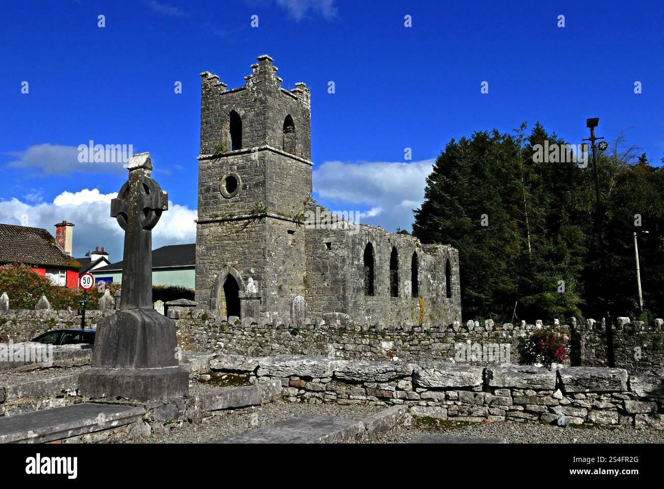 Abbaye de Cong, comté de Mayo, province de Connacht, République d'Irlande, Europe Banque D'Images