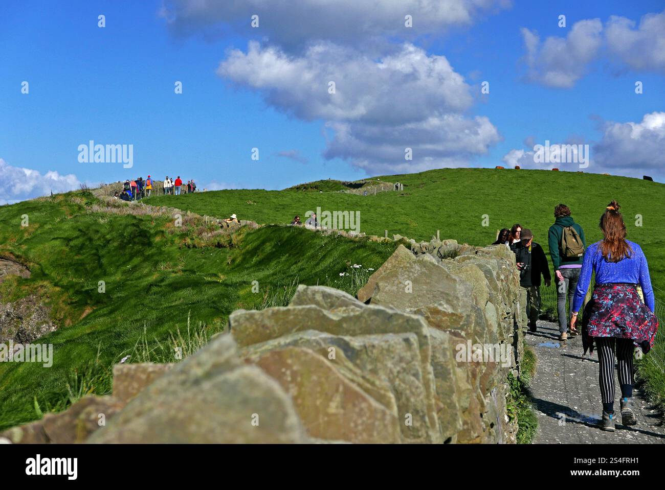 Falaises de Moher, comté de Clare, province de Munster, République d'Irlande, Europe Banque D'Images