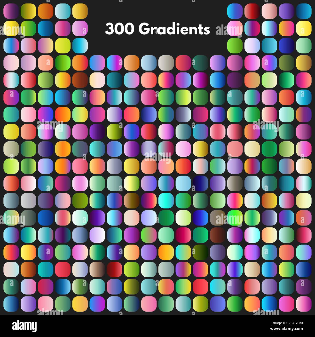 Jeu de vecteurs de nuances de dégradé moderne vibrant. Illustration du dégradé de collection de couleurs, modèle graphique de palette colorée. Jeu de vecteurs de nuances de dégradé moderne vibrant Illustration de Vecteur