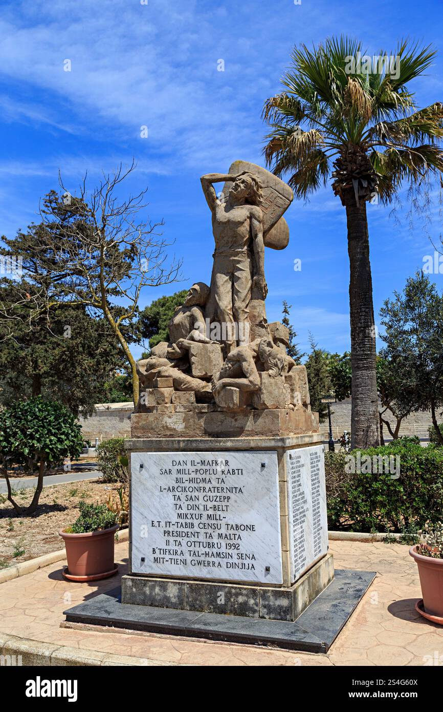 Mémorial de guerre, Rabat, Malte Banque D'Images