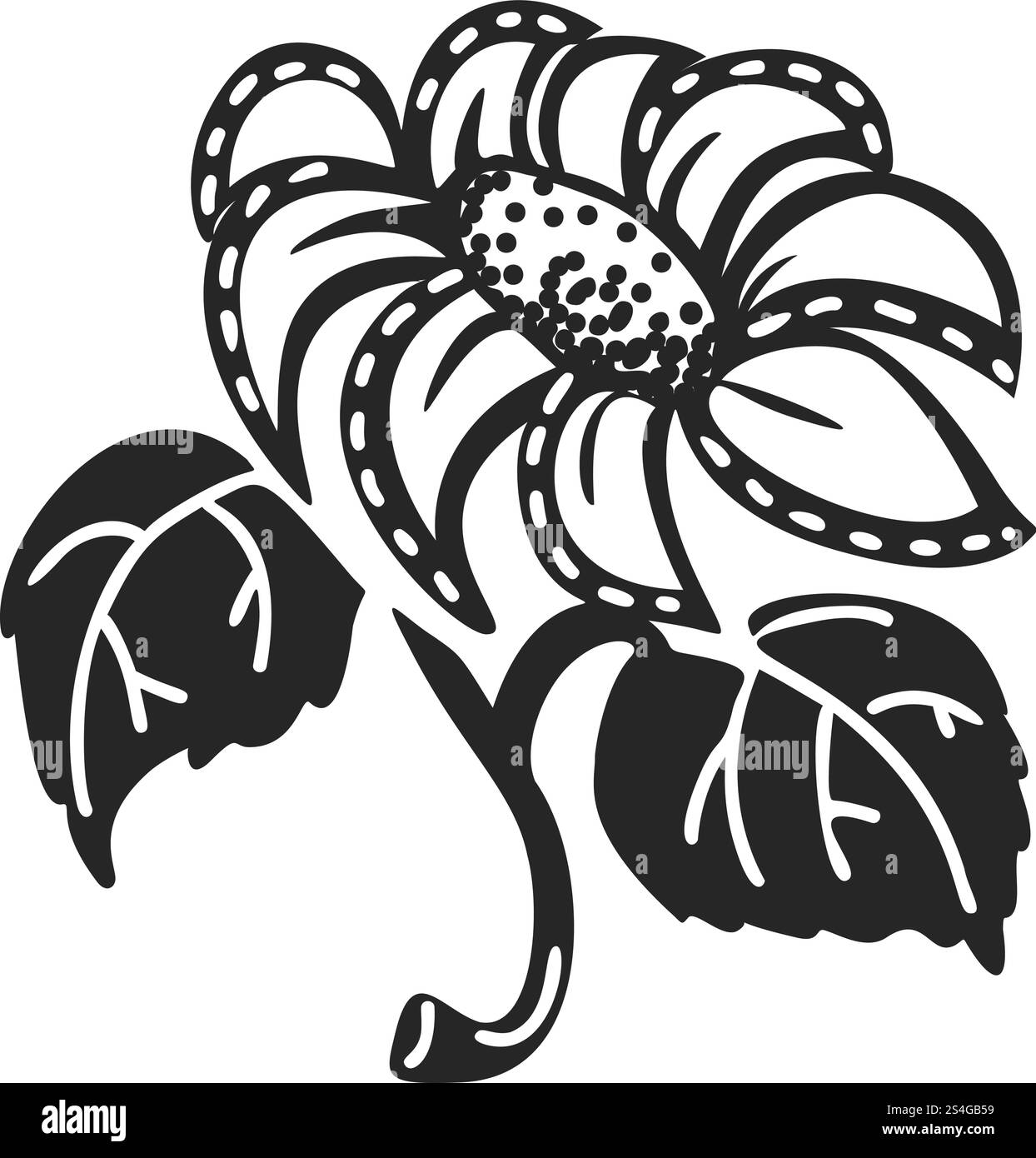 Icône de tournesol de jardin. Illustration simple de l'icône vectorielle de tournesol de jardin pour la conception Web isolé sur fond blanc. Icône de tournesol de jardin, style simple Illustration de Vecteur