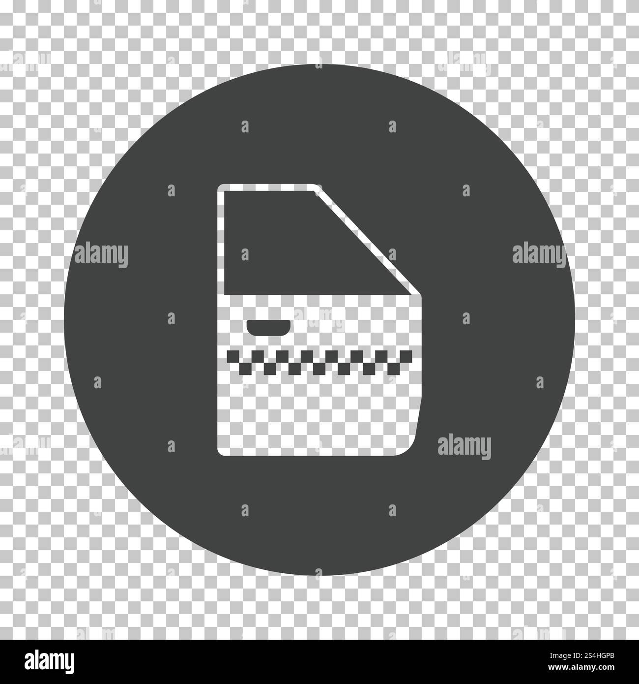 L'icône de porte latérale de taxi. Soustraire le design stencil sur grille de transparence. Vector illustration. Illustration de Vecteur