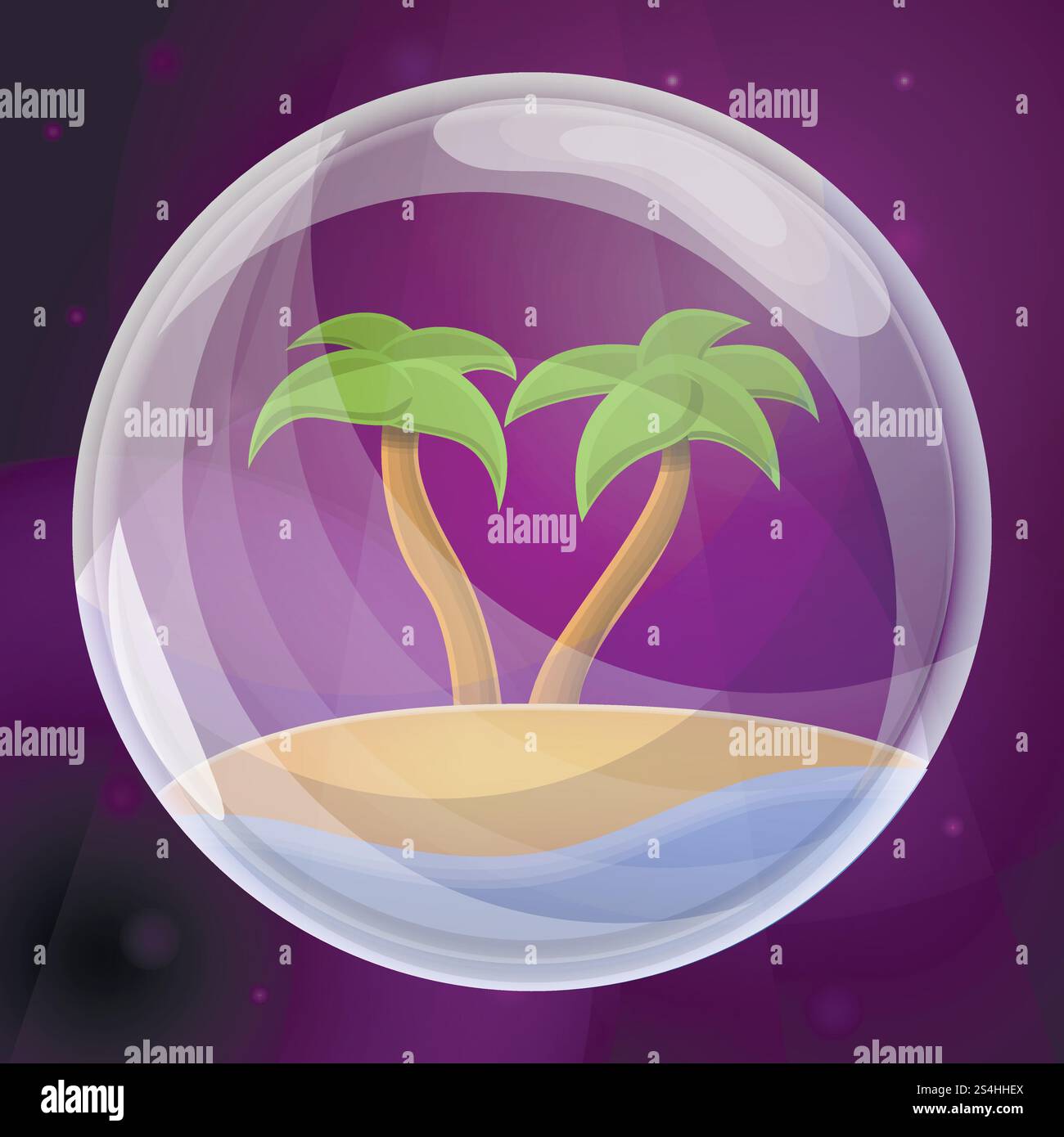 Fond de concept de bulle de savon d'île. Illustration de dessin animé de fond de concept de vecteur de bulle de savon d'île pour la conception de Web. Fond de concept de bulle de savon d'île, style de bande dessinée Illustration de Vecteur
