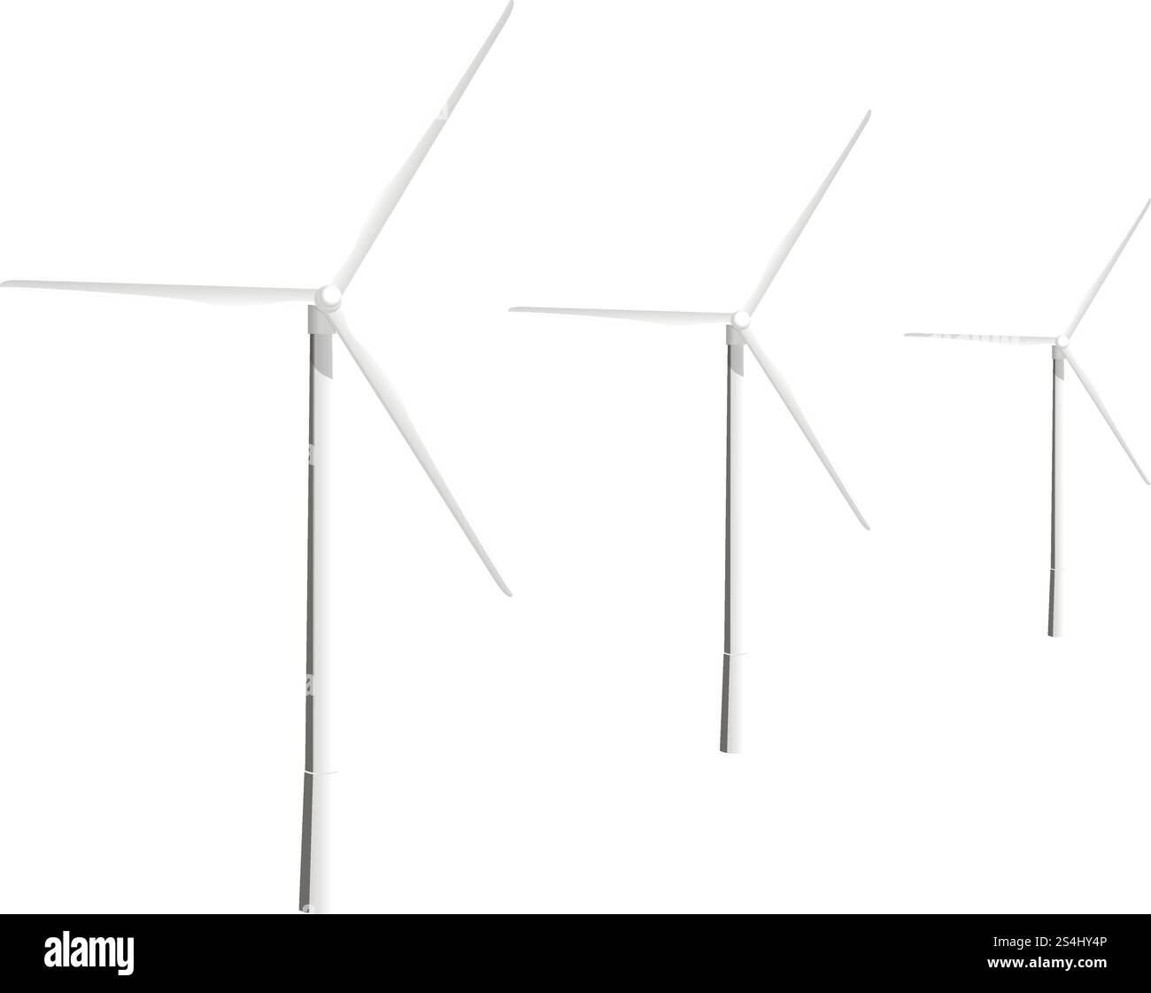 Icône de centrale éolienne. Illustration réaliste de l'icône de vecteur d'usine d'éolienne pour la conception de Web isolé sur fond blanc. Icône d'usine d'éolienne, style réaliste Illustration de Vecteur