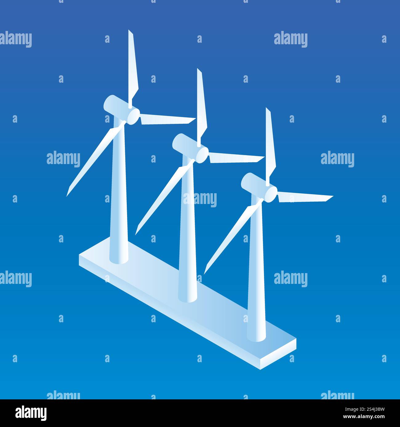 Icône de centrale éolienne. Isométrique de l'icône de vecteur de centrale éolienne pour la conception de Web isolé. Icône de centrale éolienne, style isométrique Illustration de Vecteur