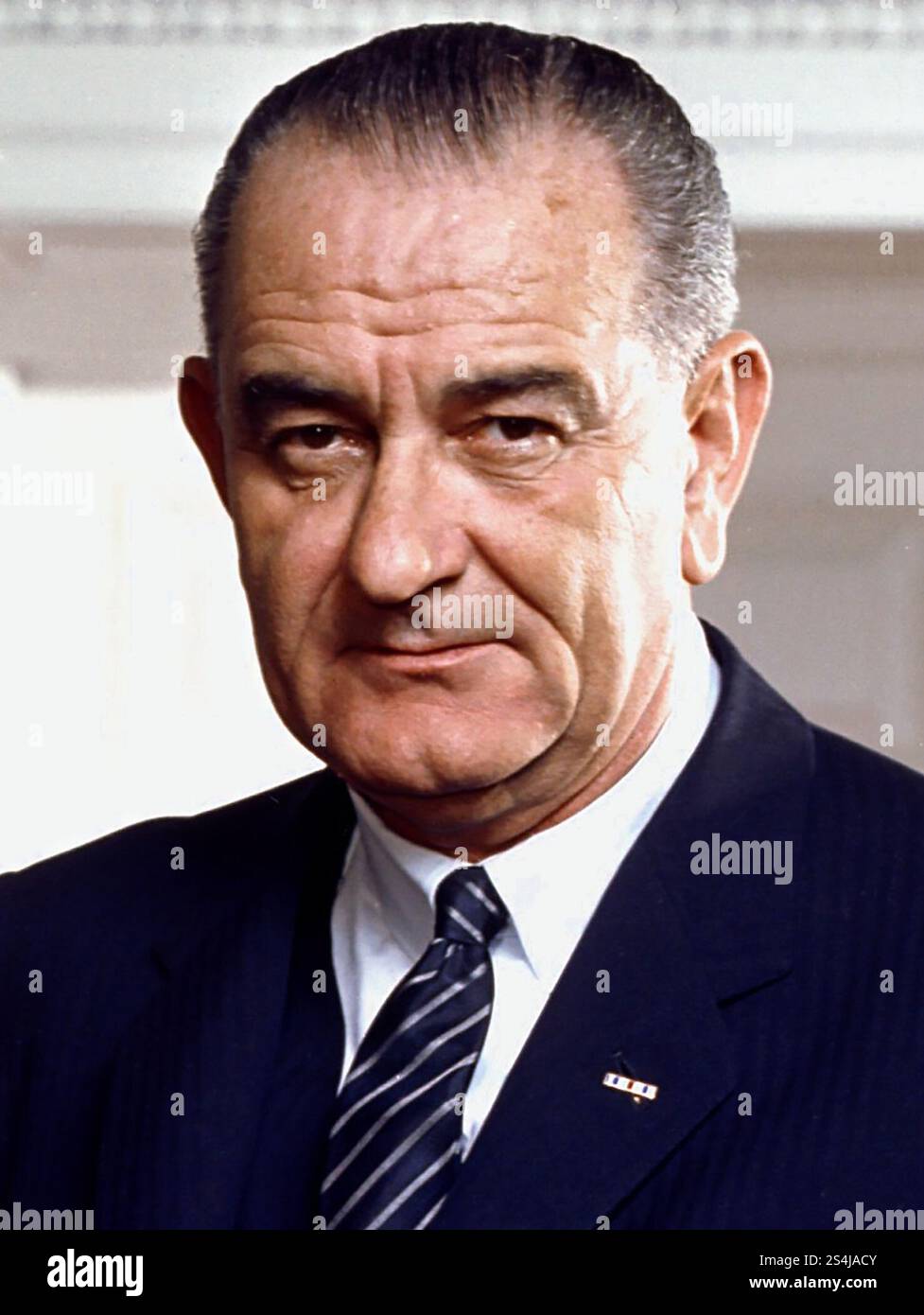 Lyndon Baines Johnson (1908 – 1973), LBJ, 36e président des États-Unis, de 1963 à 1969. Banque D'Images