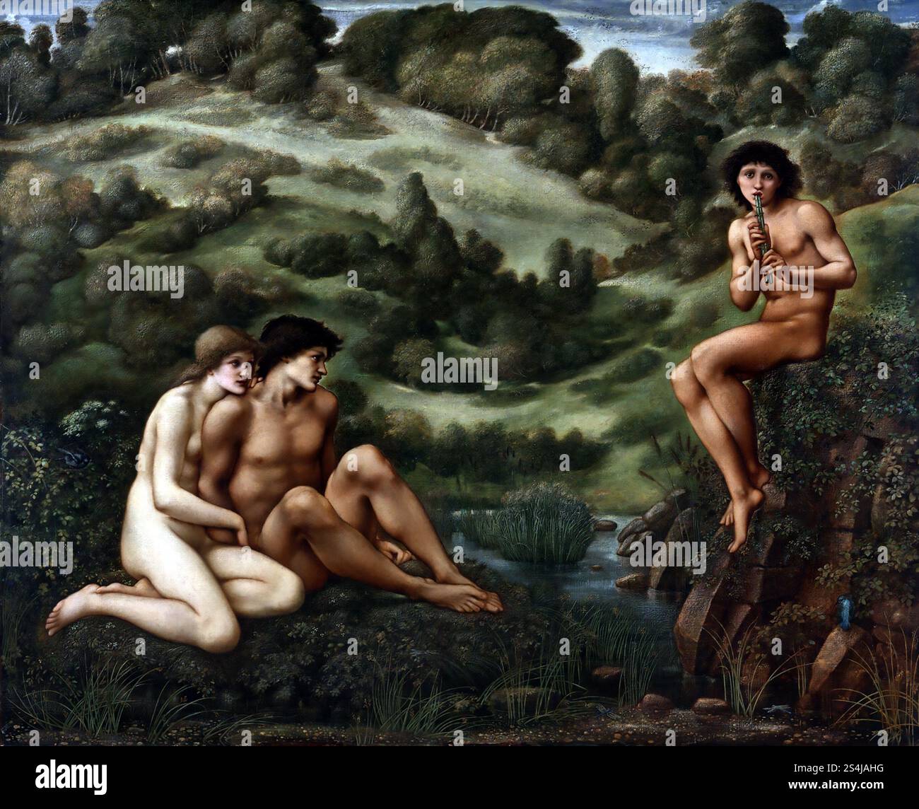 Le jardin de Pan, 1886-87, peinture d'Edward Burne-Jones Banque D'Images