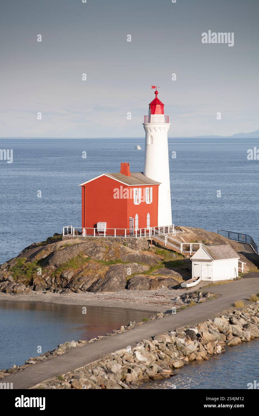 Phare Fisguard à Fort Rod Hill. Banque D'Images