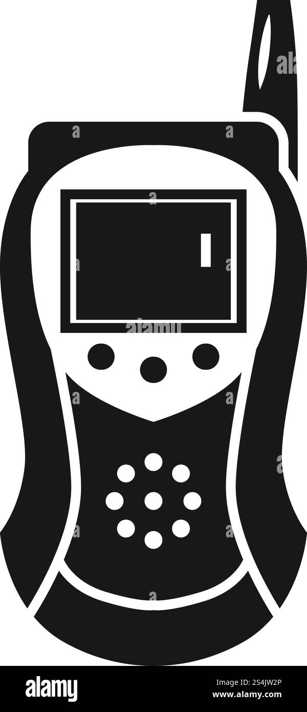Icône talkie-walkie. Illustration simple de l'icône vectorielle talkie walkie pour la conception Web isolé sur fond blanc. Icône talkie walkie, style simple Illustration de Vecteur