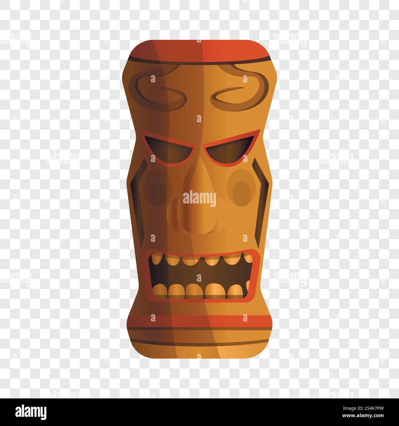 Icône idole du Pacifique. Dessin animé de l'icône de vecteur d'idole du pacifique pour la conception de Web pour la conception de Web. Icône d'idole du Pacifique, style de dessin animé Illustration de Vecteur