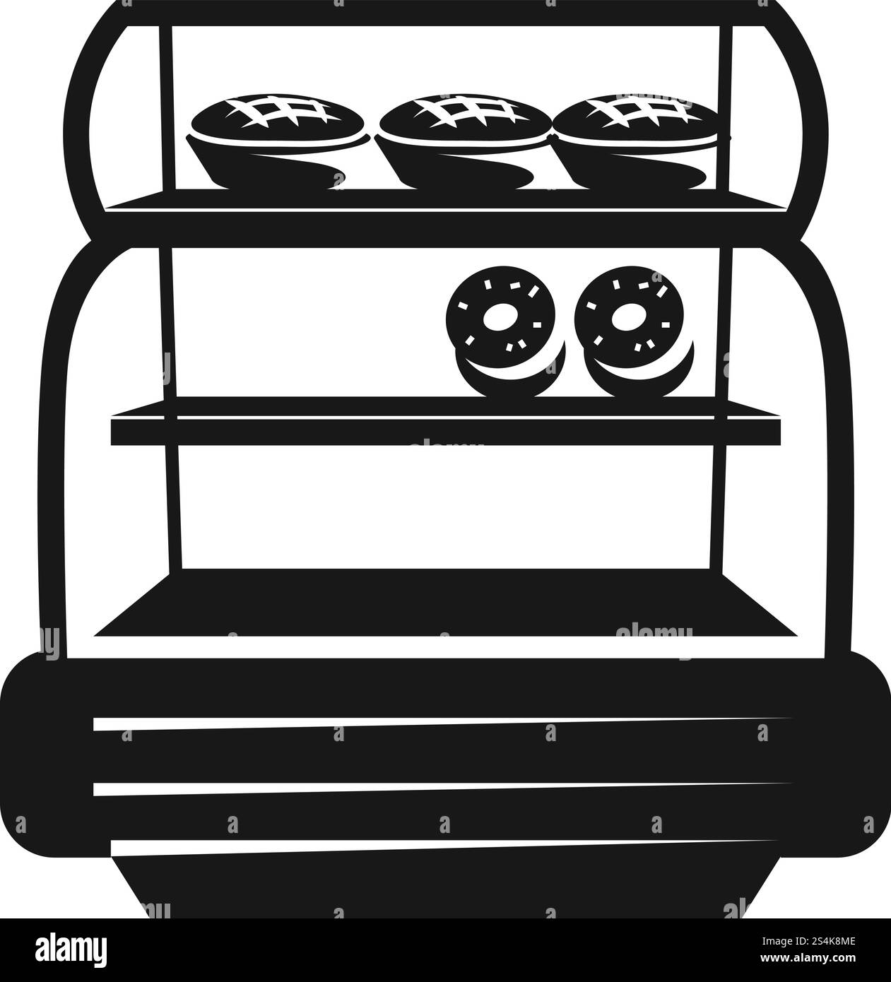 Icône pâtisserie réfrigérateur. Illustration simple de l'icône vectorielle de réfrigérateur de pâtisserie pour la conception de Web isolé sur fond blanc. Icône de réfrigérateur de pâtisserie, style simple Illustration de Vecteur