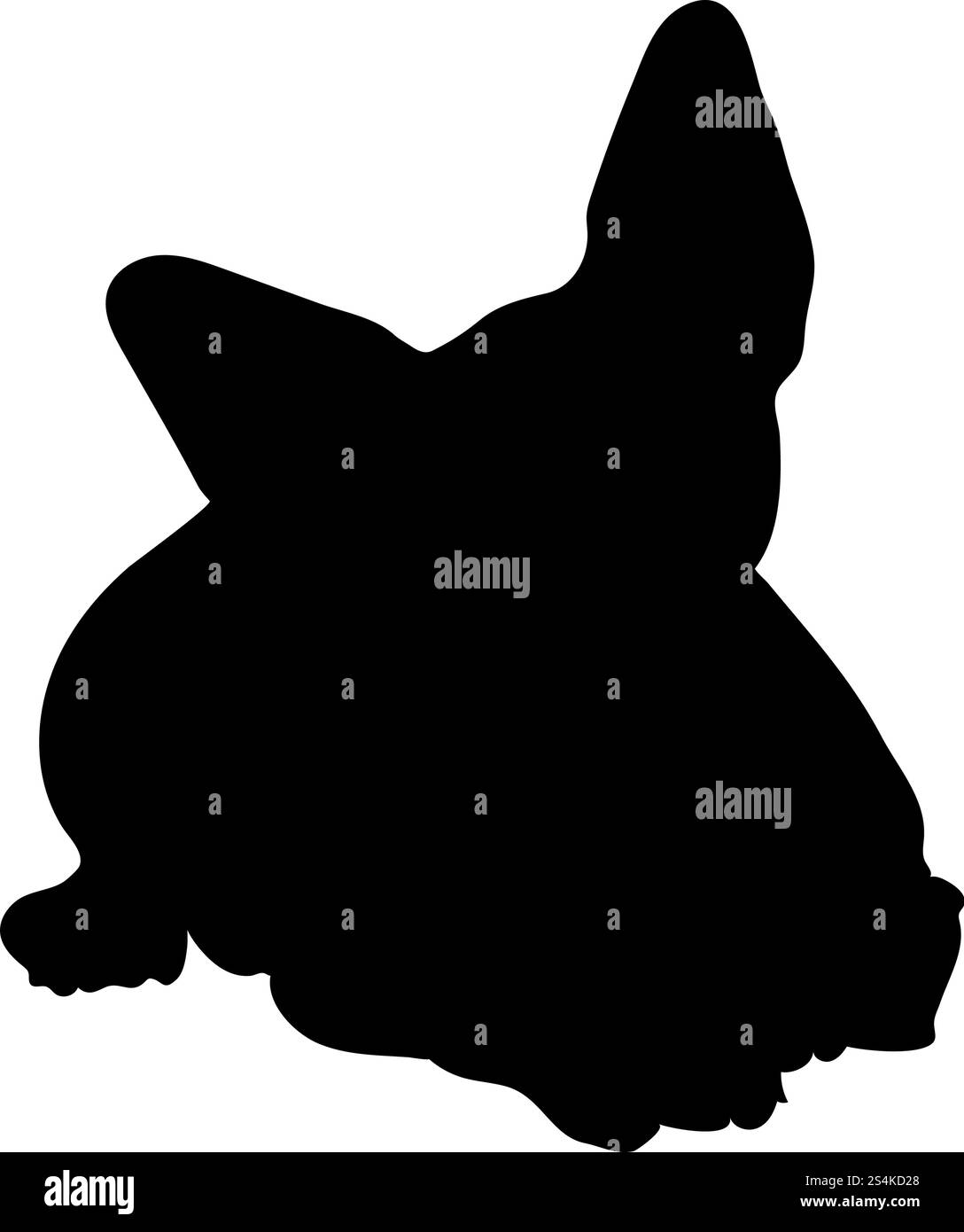 Silhouette de chat. Lisse et claire. Vector Illustration. Illustration de Vecteur