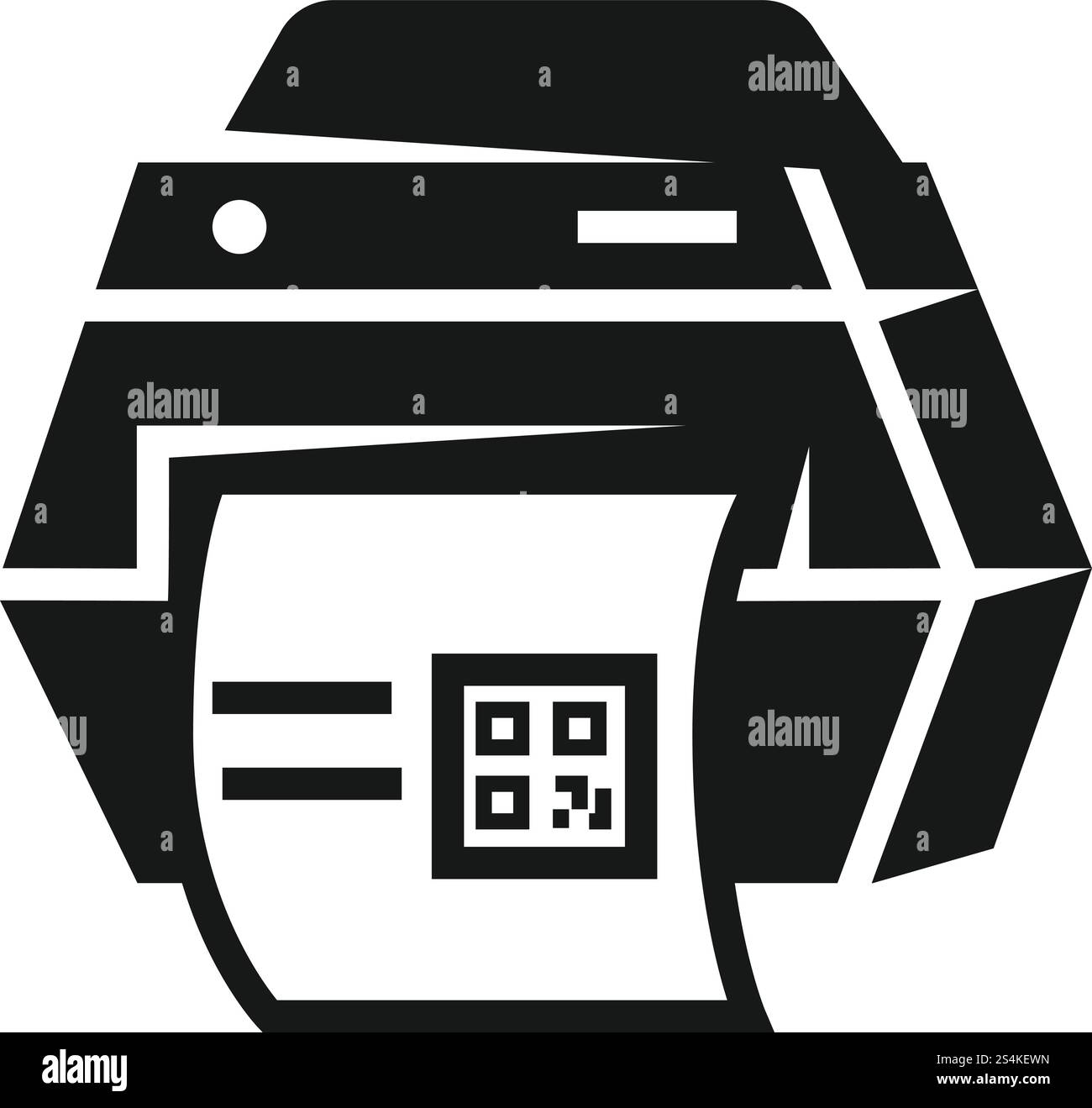 Icône d'impression de l'imprimante. Illustration simple de l'icône vectorielle imprimée de l'imprimante pour la conception Web isolé sur fond blanc. Icône imprimée par l'imprimante, style simple Illustration de Vecteur