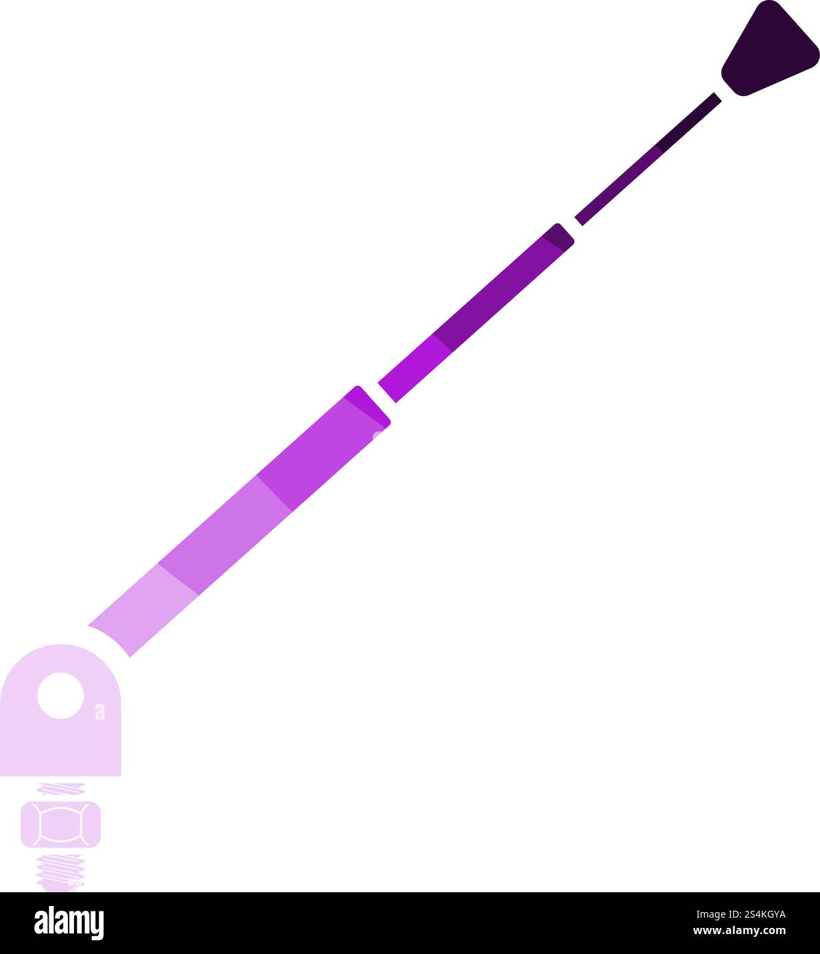 Composante de l'antenne radio. La conception de l'échelle de couleur à plat. Vector Illustration. Illustration de Vecteur