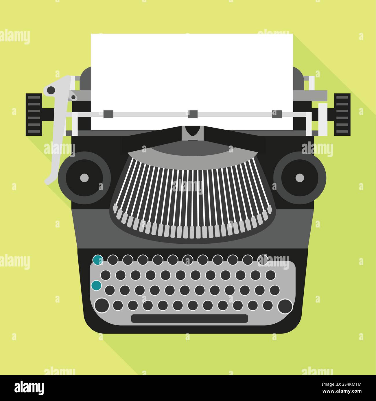 Icône de machine à écrire noire. Illustration plate de l'icône vectorielle noire de machine à écrire pour la conception Web. Icône de machine à écrire noire, style plat Illustration de Vecteur