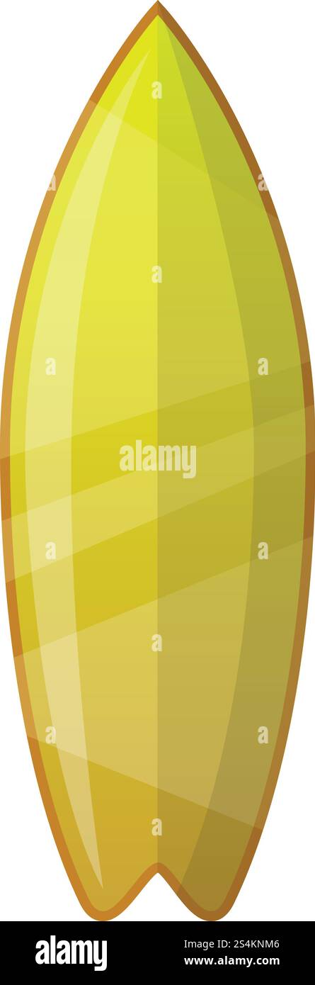 Icône de planche de surf dégradé de citron vert. Dessin animé de l'icône vectorielle de planche de surf gradient de lime pour la conception de Web isolé sur fond blanc. Icône de planche de surf dégradé lime, style cartoon Illustration de Vecteur