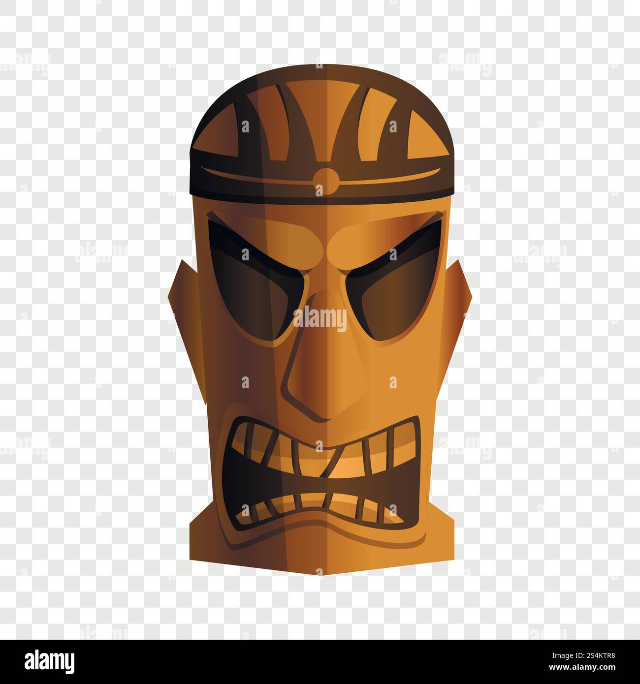 Icône d'idole de tribu. Dessin animé de l'icône vectorielle d'idole de tribu pour la conception de Web pour la conception de Web. Icône d'idole de tribu, style de dessin animé Illustration de Vecteur