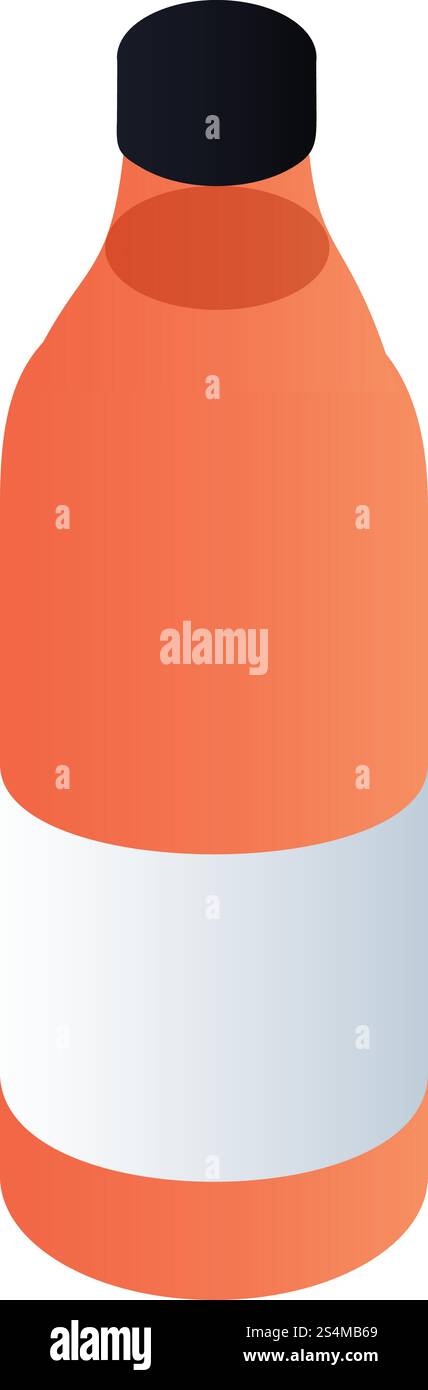 Icône de bouteille d'antigel. Isométrique de bouteille d'icône de vecteur d'antigel pour la conception de Web isolé sur fond blanc. Bouteille d'icône d'antigel, style isométrique Illustration de Vecteur