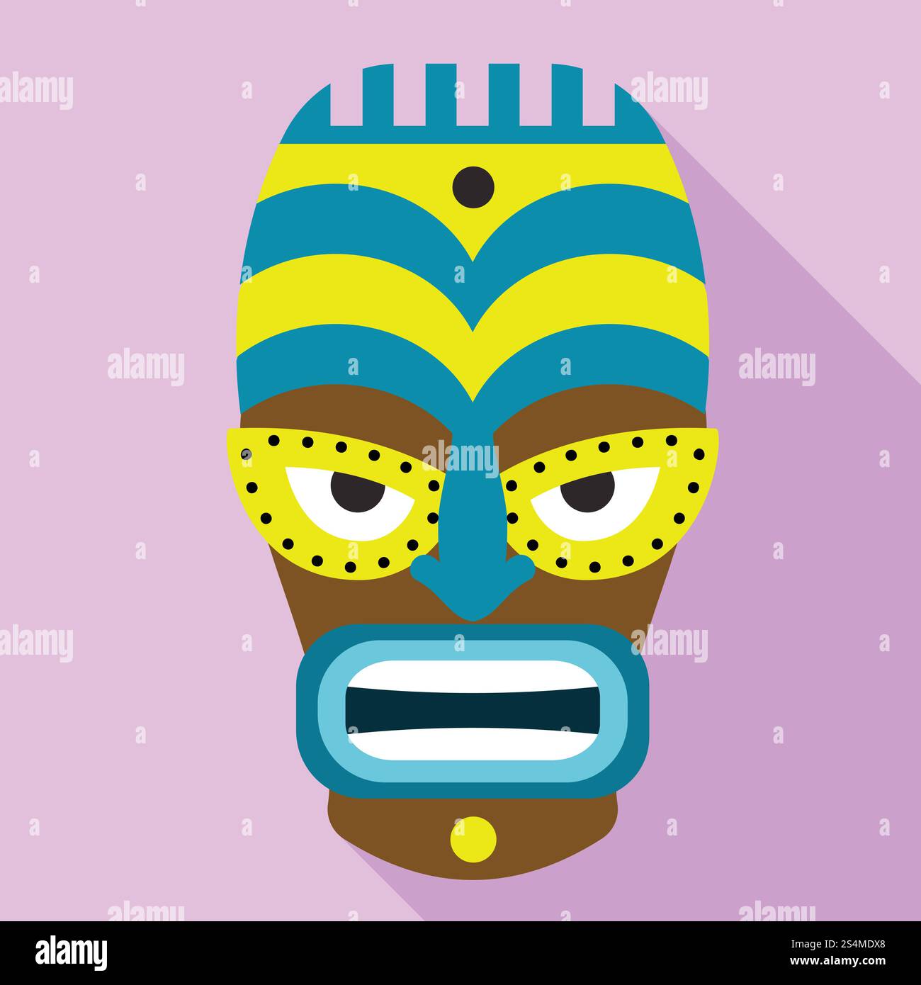 Icône d'idole rituel Tiki. Illustration plate de l'icône vectorielle d'idole rituel tiki pour la conception Web. Icône d'idole rituel Tiki, style plat Illustration de Vecteur