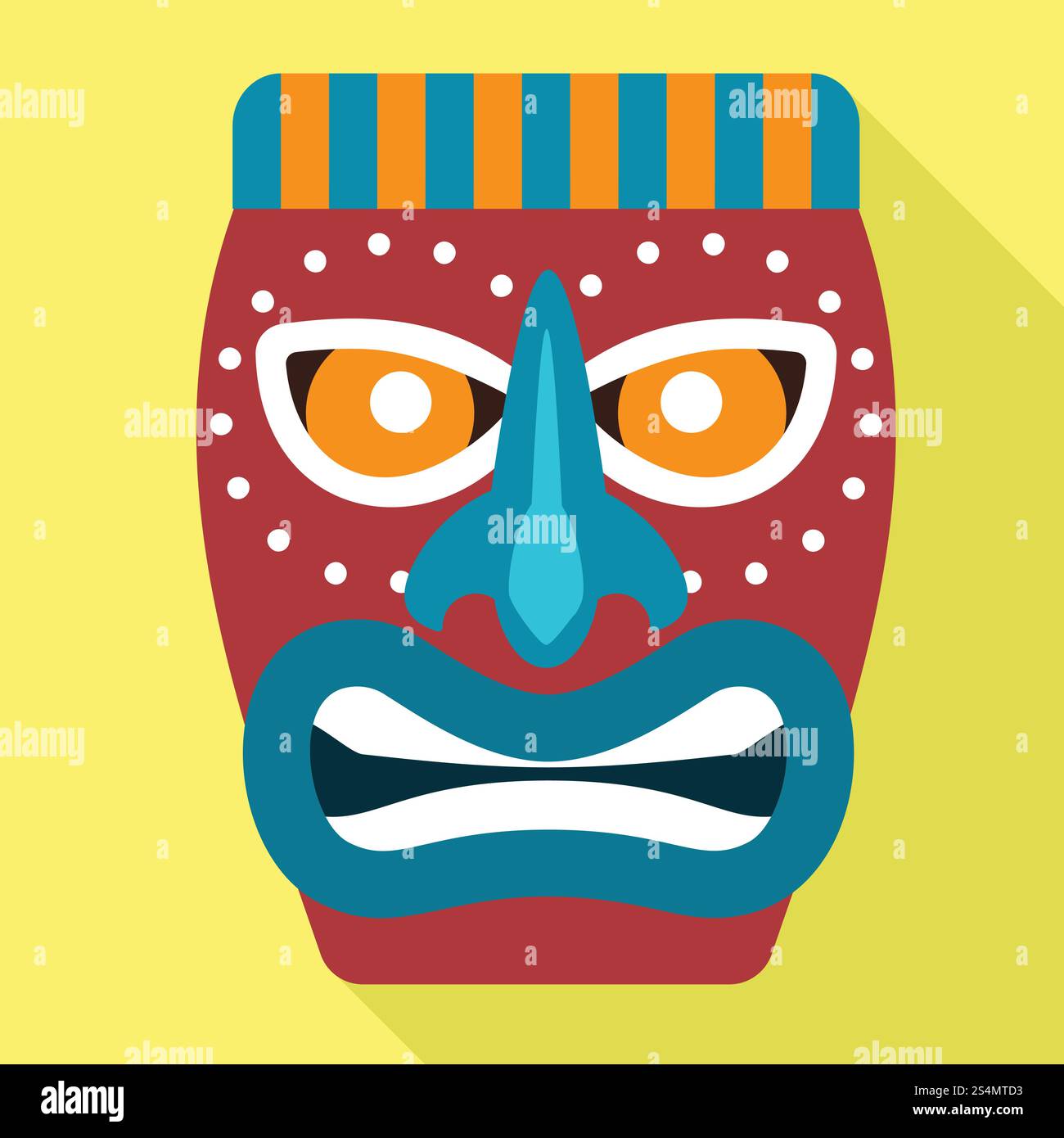 Icône d'idole Tiki. Illustration plate de l'icône vectorielle tiki idol pour la conception Web. Icône Tiki idole, style plat Illustration de Vecteur