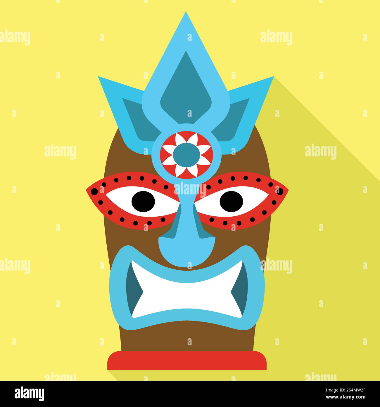 Icône d'idole tribale. Illustration plate de l'icône vectorielle d'idole tribal pour la conception de Web. Icône d'idole tribal, style plat Illustration de Vecteur