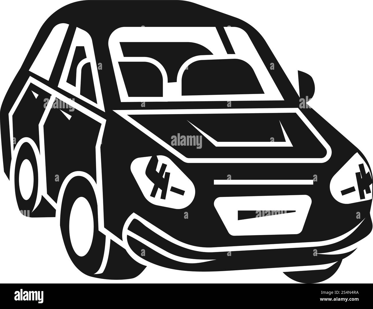 Icône voiturier. Illustration simple de l'icône vectorielle de voiture de voiturier pour la conception Web isolé sur fond blanc. Icône de voiture de voiturier, style simple Illustration de Vecteur