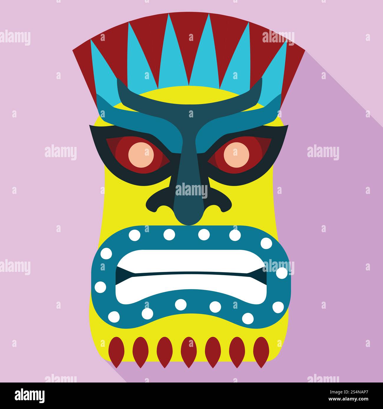 Icône d'idole aztèque. Illustration plate de l'icône vectorielle d'idole aztèque pour la conception Web. Icône idole aztèque, style plat Illustration de Vecteur
