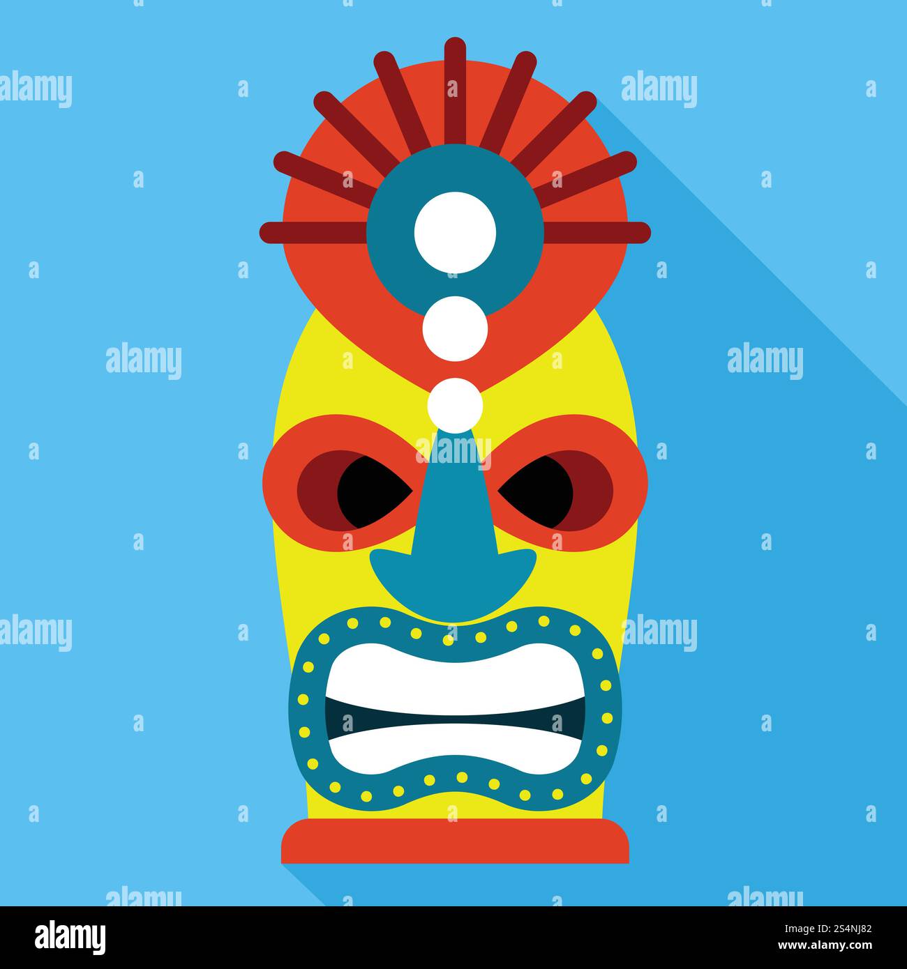 Icône d'idole colorée. Illustration plate de l'icône colorée de vecteur d'idole pour la conception Web. Icône idole colorée, style plat Illustration de Vecteur