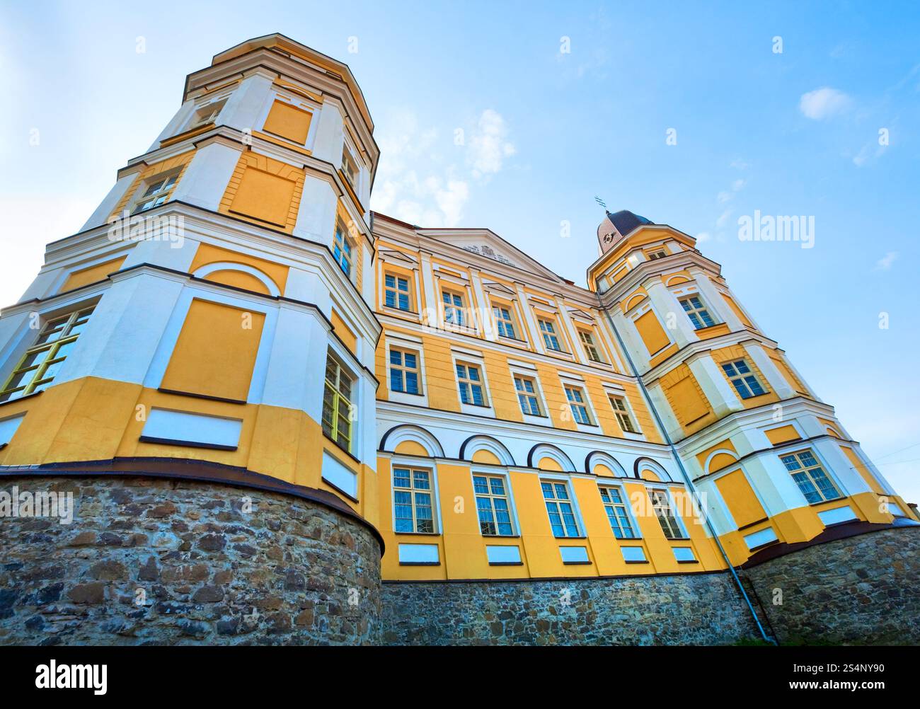 La Cathédrale gréco-catholique ruthène (Église Catholique) à Oujhorod Ville (Ukraine). Construit au xviie siècle. Banque D'Images