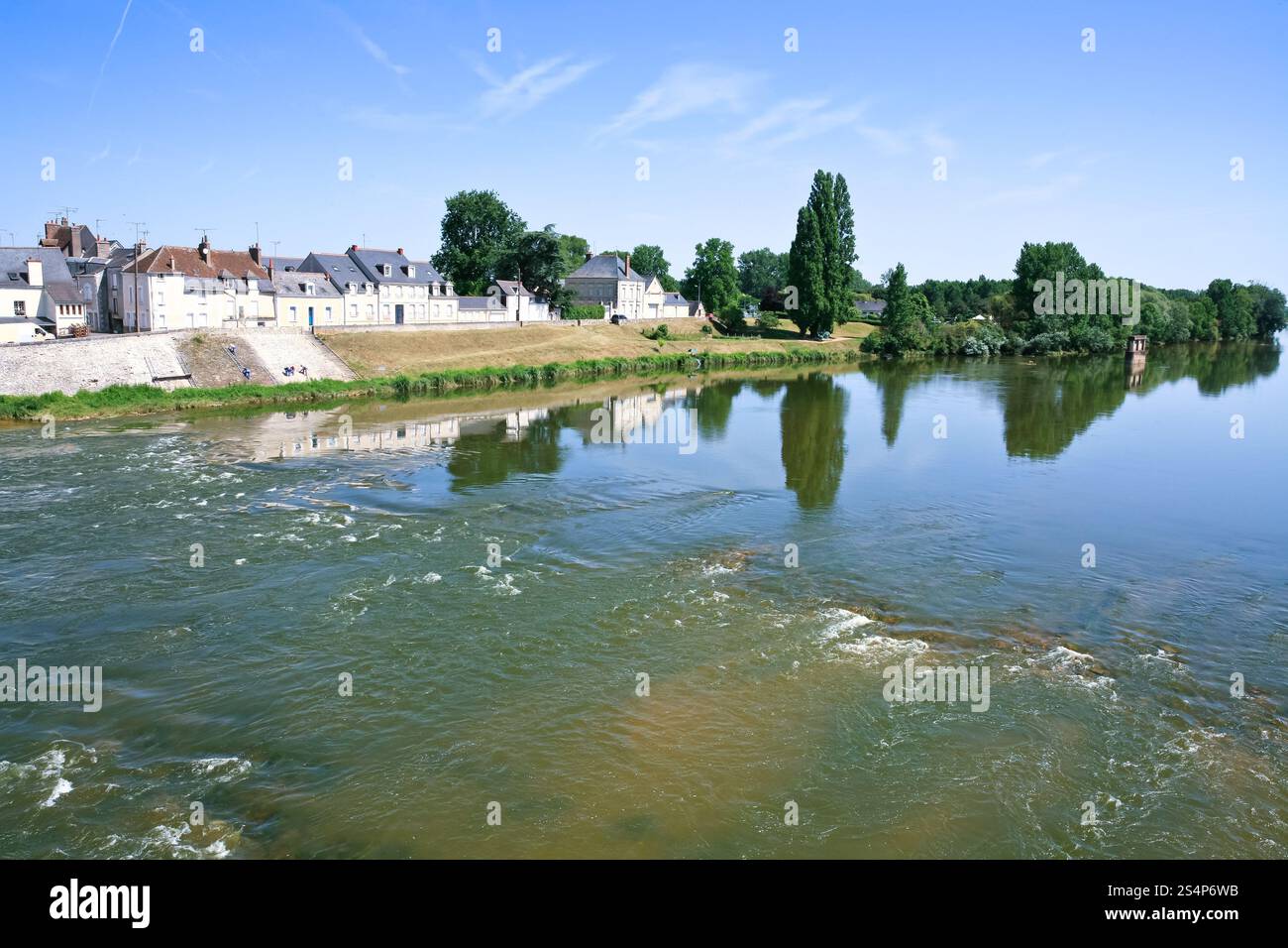 Loire dans la ville de Amboise, France Banque D'Images