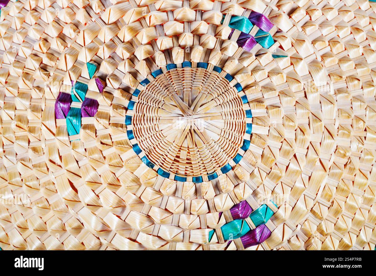 Fragment d'un style vietnamien chapeau conique close up Banque D'Images