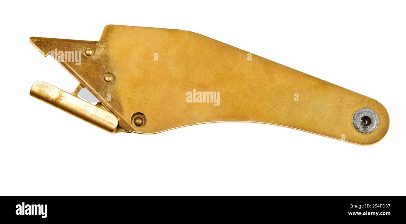 couteau fourriers isolé sur fond blanc Banque D'Images