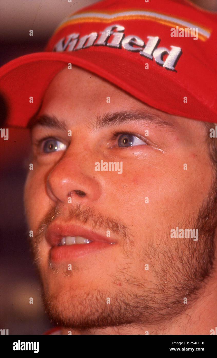 Pilote canadien de F1 Jacques Villeneuve, 1998 Banque D'Images