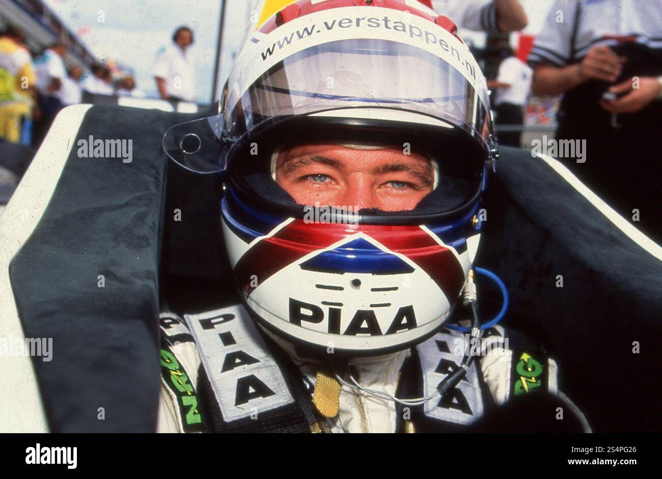 Pilote de course automobile néerlandais Jos Verstappen sur Tyrrell Ford F1, 1997 Banque D'Images