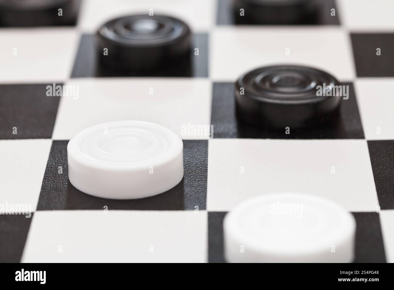 Des traites sur vinyle noir et blanc bord close up Banque D'Images