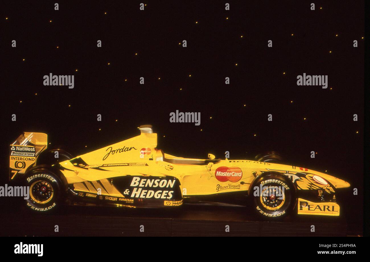 Lancement de la formule 1 Jordan Mugen-Honda, 1999 Banque D'Images