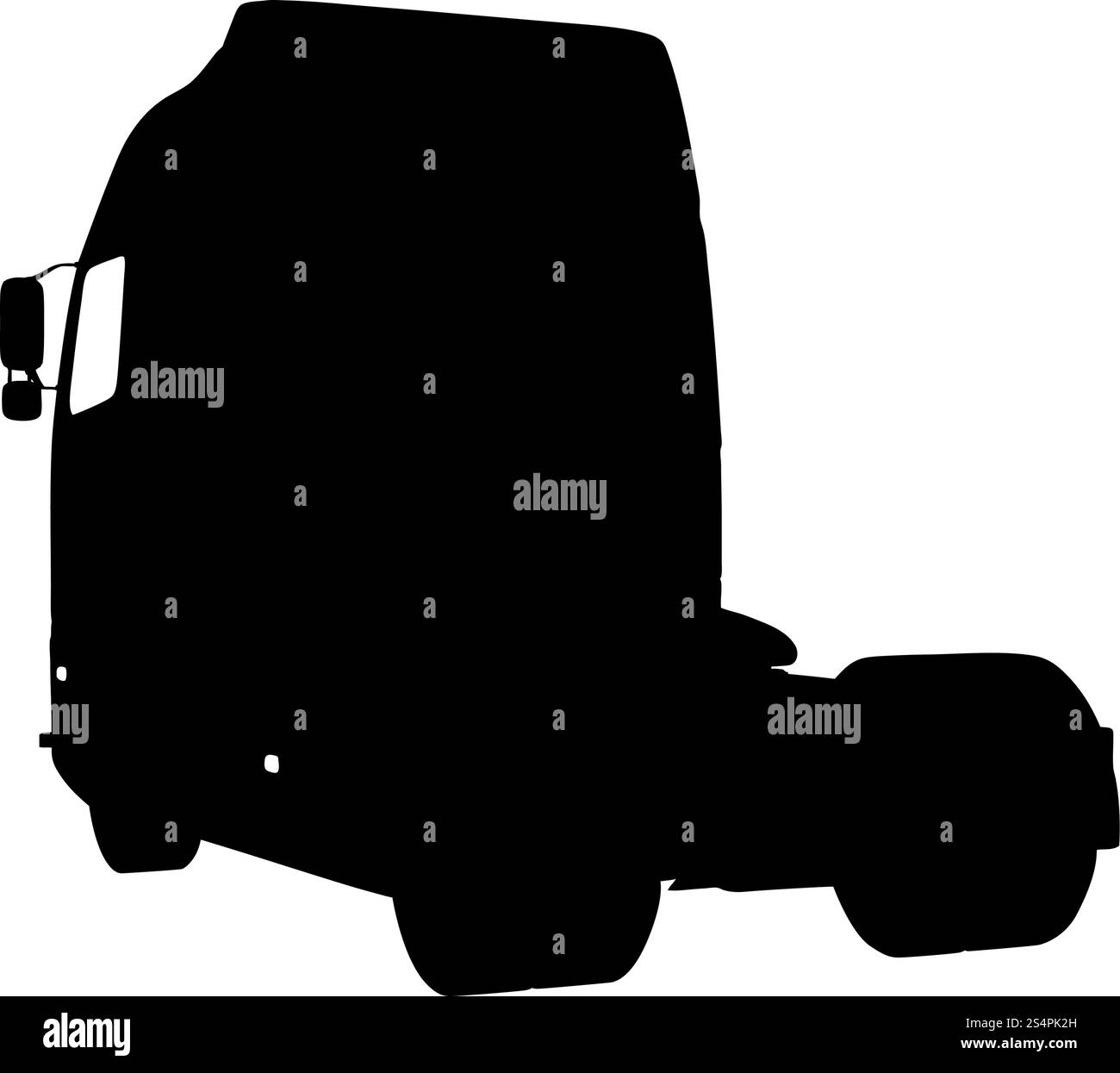 Silhouette du camion. Lissage extrêmement détaillé. Illustration vectorielle.. jeu de camions Illustration de Vecteur