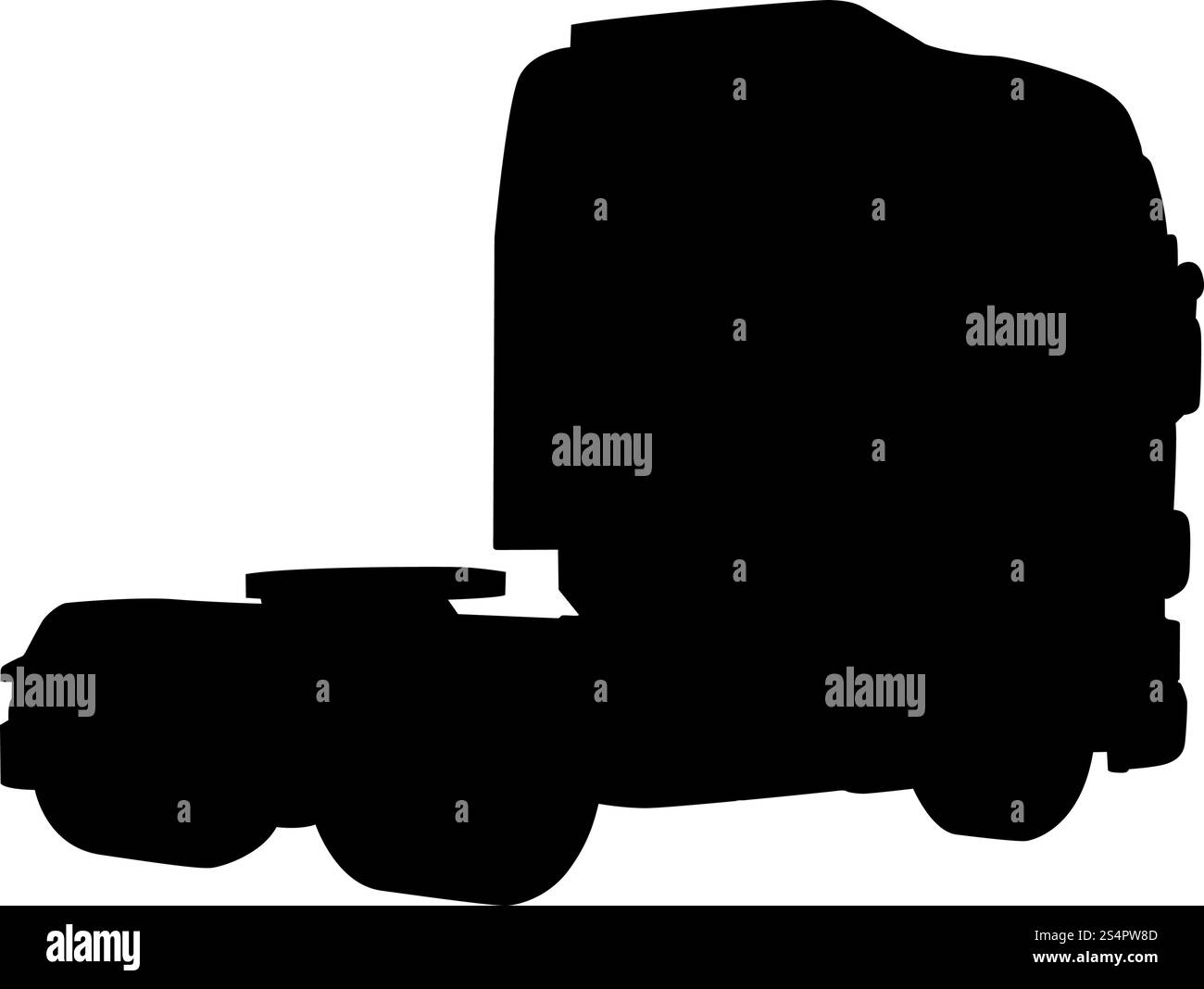 Silhouette du camion. Lissage extrêmement détaillé. Illustration vectorielle.. jeu de camions Illustration de Vecteur