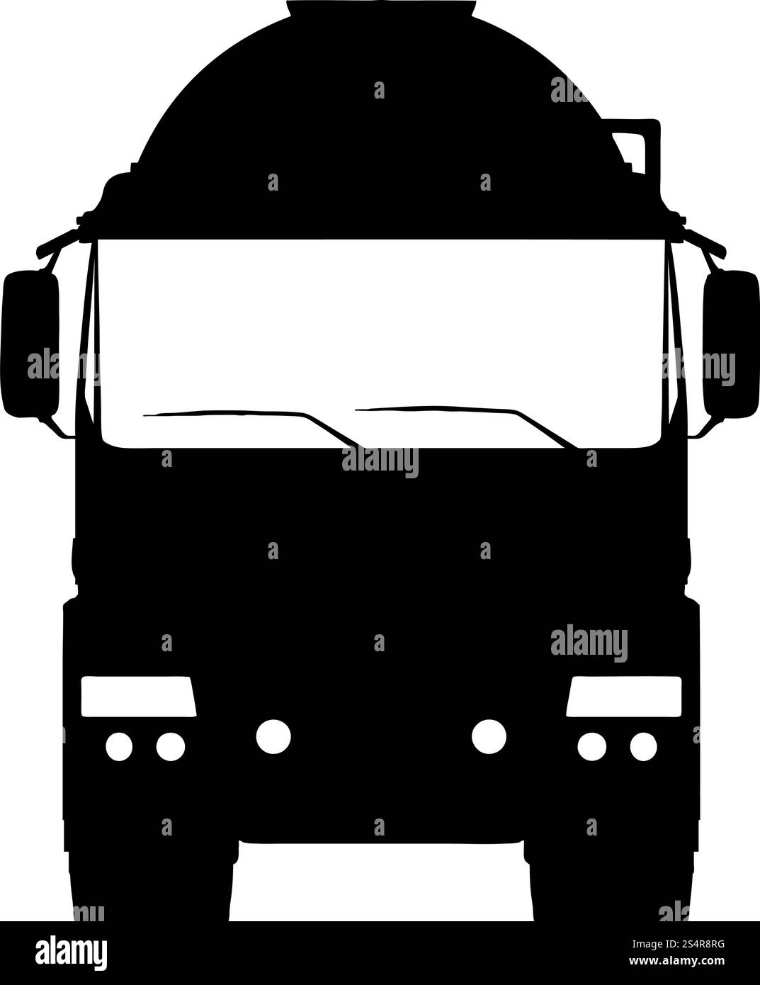Silhouette du camion. Lissage extrêmement détaillé. Illustration vectorielle.. jeu de camions Illustration de Vecteur