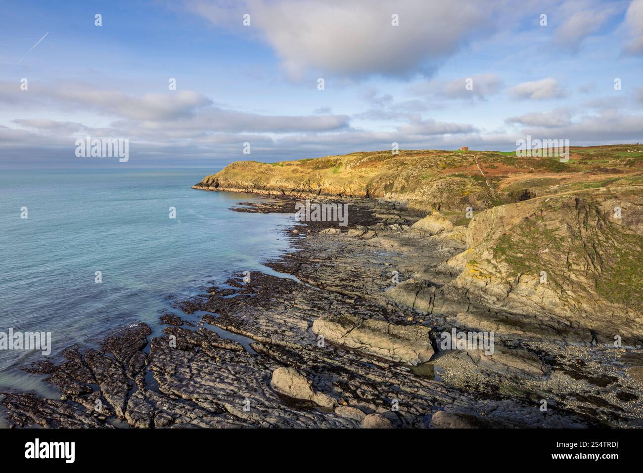 Porth y Nant sur le Wales Coast Path, Anglesey, Nord du pays de Galles Banque D'Images